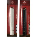 Kohi Noor Gioconda White Coal ve Extra Charcoal Kömür Füzen Kalem 2li Set