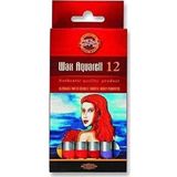 Kohi-Noor Wax Aquarel 12’li Mum Boya Kalem Seti
