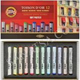 Kohinoor Toison D'or Soft Toz Pastel Boya 12 Renk Çok Renkli