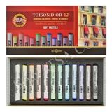 Kohinoor Toison D'or Soft toz Pastel Boya 12 Renk