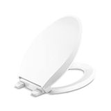 KOHLER 4636-RL-0 Cachet ReadyLatch Quiet Close Uzatılmış Klozet Kapağı, Beyaz