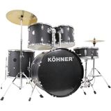Köhner Cd-01 Bk Siyah Akustik Bateri Seti