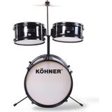Köhner Cd-02 Akustik Çocuk Bateri Seti - Siyah