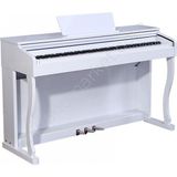 Köhner SLP-275 WH Dijital Konsol Piyano (88 Tuşlu, Tuş Hassasiyetli, Kapaklı, Bluetooth) - Tabure ve Kulaklık Hediyeli - PWH (Parlak Beyaz)
