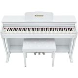 Köhner SLP-275 Wh Dijital Konsol Piyano, Bluetooth, Tuş Hassasiyeti, 88 Tuşlu, Kapaklı (Ve Tabure ) - Beyaz