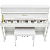 Köhner SLP-980 WH Dijital Duvar Piyano (88 Tuşlu, Tuş Hassasiyetli, Kapaklı, Bluetooth) - Kulaklık ve Tabure Hediyeli