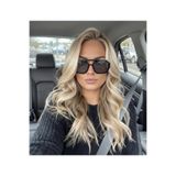 Koi Eyewear Calista Pilot Siyah Çerçeve Siyah Cam Güneş Gözlüğü