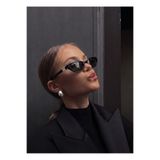 Koi Eyewear Gigi Siyah Silver Edition Vintage Kadın Cat Eye Gözlük