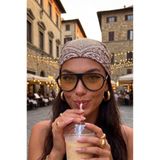 Koi Eyewear Siyah Çerçeve Nude Cam Pilot Mavi Işık Korumalı Gözlük