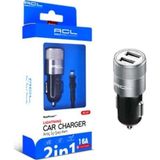 KOİ TECH Acl Ac-07 Araç Içi Çakmaklık Şarj Cihazı Lightning 2Xusb 1.6A 5W