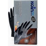 Koin Titan Extra Siyah Nitril Muayene Eldiveni Pudrasız Ultra Strong 1*50 - XL