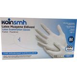 Koinsmh Latex Pudralı Eldiven M Beden 100'LÜ - Beyaz