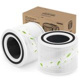 KOIOS Core 300 Yedek Filtre LEVOIT Core 300 ve Core 300S Hava Temizleyici, 3'ü 1 Arada H13 Gerçek HEPA ve Aktif Karbon Değiştirme Filtresi, Core 300-RF, 2'li Paket, Beyaz