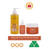 Kojik Asitli 3'lü Leke Karşıtı Bakım Seti | Yüz Temizleme Jeli 250 ml + Serum 30 ml + Krem 50 Ml