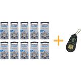 Koklear Implant Işitme Cihazı Pili, Rayovac 675CP Implant Pro+ (10 Paket x 6 Adet = 60 Adet Pil) + Hediye Işitme Cihazı Pil Ölçer - 10'lu