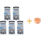 Koklear Implant Işitme Cihazı Pili, Rayovac 675CP Implant Pro+ (5 Paket x 6 Adet = 30 Adet Pil) + Hediye Işitme Cihazı Nem Alıcı Tablet - 5'li