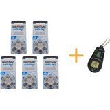 Koklear Implant Işitme Cihazı Pili, Rayovac 675CP Implant Pro+ (5 Paket x 6 Adet = 30 Adet Pil) + Hediye Işitme Cihazı Pil Ölçer - 5'li