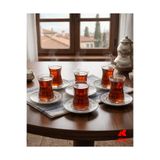 Köklü Züccaciye 6 Kişilik 12 Parça Çay Seti