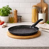 Köklü Züccaciye Granit Krep Tava - 28 CM - Siyah