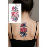 Kokoş Dövme Geçici Çiçek Figürlü Tattoo