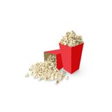 Kokoş Parti Kırmızı Mısır Kutusu- Popcorn Kutusu