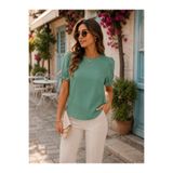 Kokosh moda Gün Boyu Konfor ve Şıklık- Kadın Omuz Plise Detaylı krep Bluz