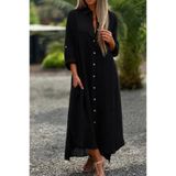 Kokosh moda Kadın Uzun Salaş Gömlek Elbise