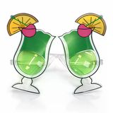 Kokteyl Bardak Parti Gözlüğü Yeşil Renk