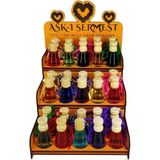 Koku Hanem Toptan Aşk-I Sermest Turuncu Ahşap Standlı 120 Adet 8 Ml Limon Araç Parfümü Oto Araba Kokusu