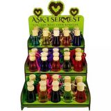 Koku Hanem Toptan Aşk-I Sermest Yeşil Ahşap Standlı 30 Adet 12 Ml Aşkın Gözyaşları Araç Parfümü Oto Araba Kokusu