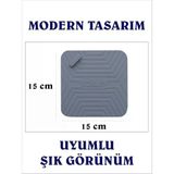 Koku Önleyici Gider Kapağı Balkon Gider Kapağı Banyo Mutfak Lavabo Balkon Gider Tıkacı Tıpası Kapağı Böcek Önleyici Drenaj Kapağı Gider Koruyucu Evye Kapağı Su Geçirmez (Gri)