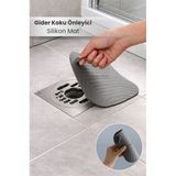Koku Önleyici Silikon Mat Banyo Mutfak Lavabo Balkon Gider Tıpası Kapağı