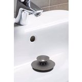 Koku Önleyici Su Tıkayıcı Beyaz Lavabo Küvet Tıkacı - Gri