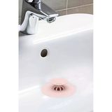 Koku Önleyici Su Tıkayıcı Beyaz Lavabo Küvet Tıkacı - Pembe Pembe Kz