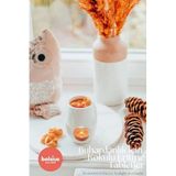 Kokulu Buhardanlık Eritme Mum Tableti - Manolya Kokulu - 6 Yuvarlak Şekilli Renkli Tablet Mum - 2-3 Kere Eritme Ile Toplamda Yaklaşık 25 Saat Koku Deneyimi