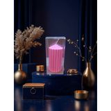 Kokulu Doğal 20cm-8cm ebatlarda pembe renk Dekoratif mum uü--45636911-p25