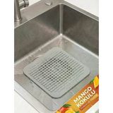 Kokulu Süzgeçli Parfümlü Kötü Koku Giderici Silikon Mat Banyo Mutfak Lavabo Gider Kapatıcı Süzgeç Kapak Gri