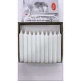 Kokusuz Beyaz Dilek ve Şamdan Mumları, 20 Adet, 10X1,5 Cm, Zarif ve Şık Tasarım - Seçenek 1
