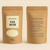 Kokusuz Toz Mum 300G - Dekoratif Kendin Yap Dökme Mum - 10 Adet Fitil Dahil - Beyaz