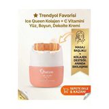 Kolajen + C Vitamini Yüz Boyun Dekolte Kremi Masaj Başlıklı Sıkılaştırıcı 40 Ml
