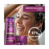 Kolajen & Keratin Şampuan – Saç Dökülmesine Karşı, Onarıcı ve Dolgunlaştırıcı Etki, Bitkisel Kompleks B19, 360 ml
