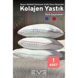 Kolajen Kumas Boyun Destekli Visco Parc Acıklı Fermuarlı Kılıflı Antialerjik Ortopedik Visco Yastık 40x65 Cm
