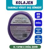 Kolajen Özlü Doğal El Yapımı Sabunlu Vücut Duş Süngeri - Bialife