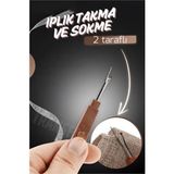 Kolay Dikiş Sökme ve Iğne Iplik Takma Aleti, Pratik Kullanım Sağlar. - Altın