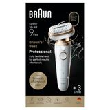 Kolay Epilasyon Için 360° Esnek Başlıklı Braun Silk·épil 9 Flex Epilatör, Islak ve Kuru, Yumuşak ve Dayanıklı Cilt, Tıraş Başlığı ve Tarağıyla, 9-030 3d, Altın