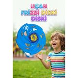 Kolay Kavranır 22 Cm Profesyonel Uçan Disk (Frisbee) - Açık Alan Park Ve Plaj Oyuncağı Mavi