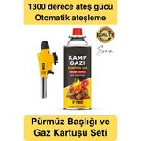 Kolay Kullanım 1300 Derece Pürmüz Seti Bütan Propan Çakmak Mangal Kamp Otomatik Ateşleme Sistemi