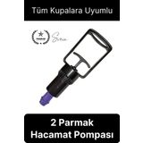 Kolay Kullanım 2 Parmak Hacamat Pompası Tüm Kupalarla Uyumlu Plastik Dayanıklı 1 Adet Kan Dolaşımı