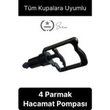 Kolay Kullanım 4 Parmak Hacamat Pompası Tüm Kupalarla Uyumlu Plastik Dayanıklı 1 Adet Kan Dolaşımı