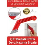 Kolay Kullanım Metal Derz Kazıma Aparatı Çift Bıçaklı Sert Zeminler İçin Beyazlatma Etkili Pratik